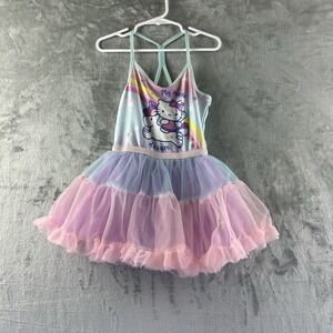 H&M Hello Kitty Tutu Dress Girls 6 - 8 Y Turquoise Blue Purple Pink